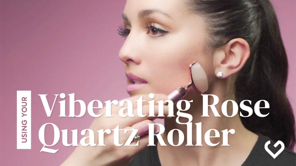 How to use a sculpting roller SG Using Vibrating Rose Quartz Lifting and contouring skin